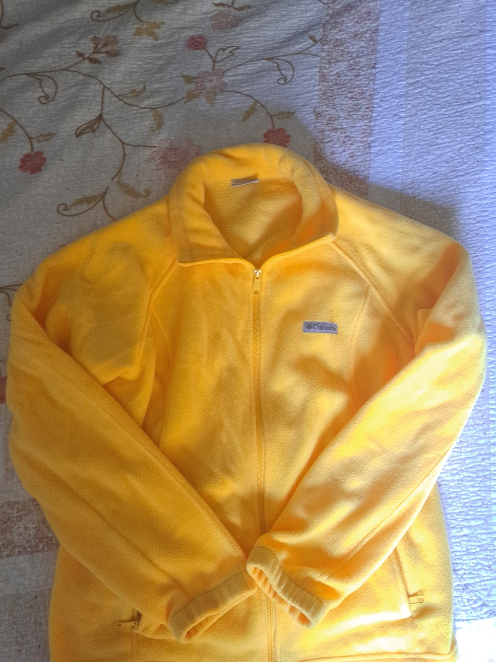 Columbia Kids Yellow Full-Zip Fleece Jacket
